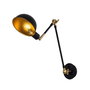 Opviq Sivani - MR-658 Lámpara de pared Negro y dorado